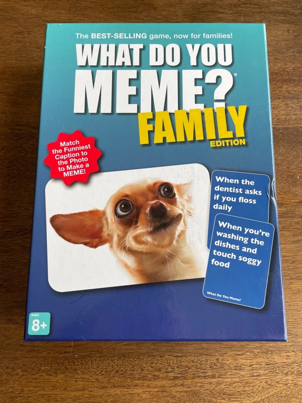 What Do You Meme? Family Edition Party Game - Blue Box